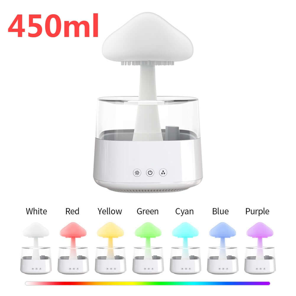 Mushroom Rain Air Humidifier Multicolor Aroma Diffuser