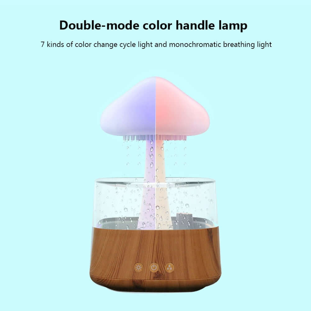 Mushroom Rain Air Humidifier Multicolor Aroma Diffuser