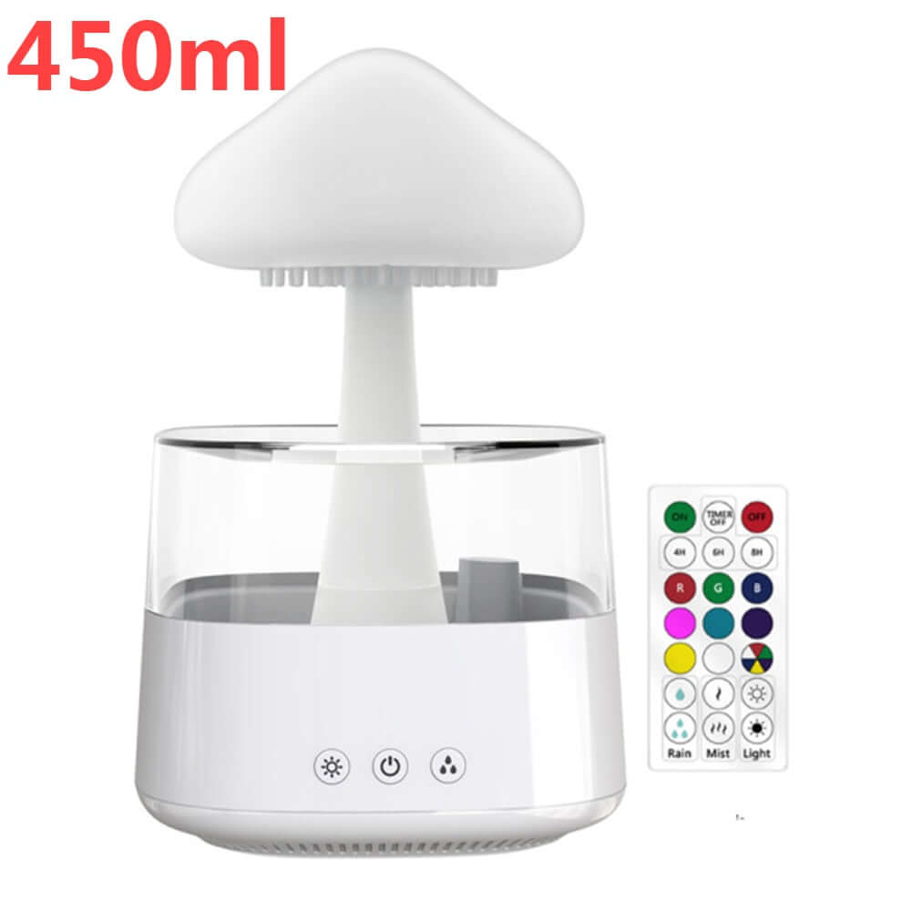 Mushroom Rain Air Humidifier Multicolor Aroma Diffuser