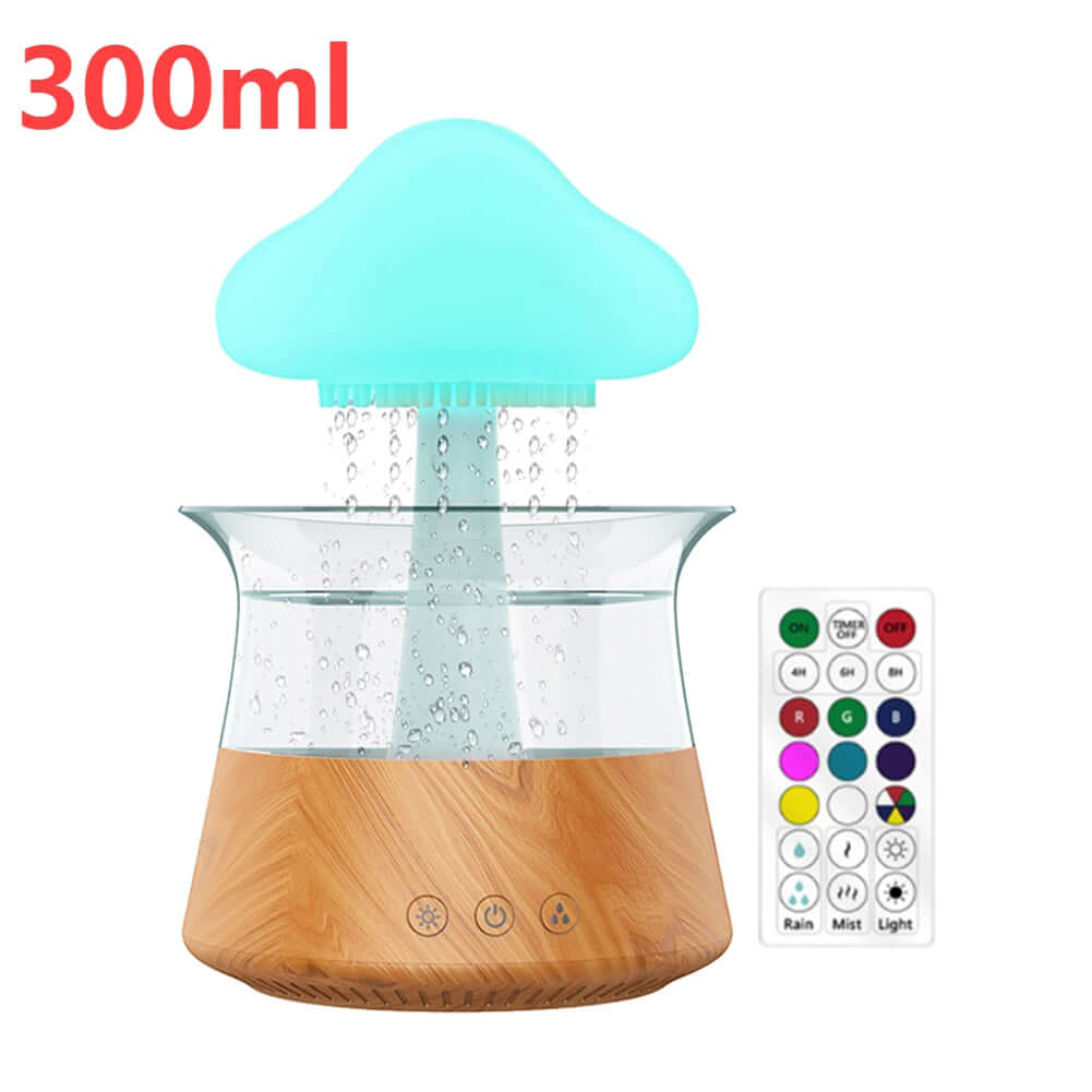 Mushroom Rain Air Humidifier Multicolor Aroma Diffuser