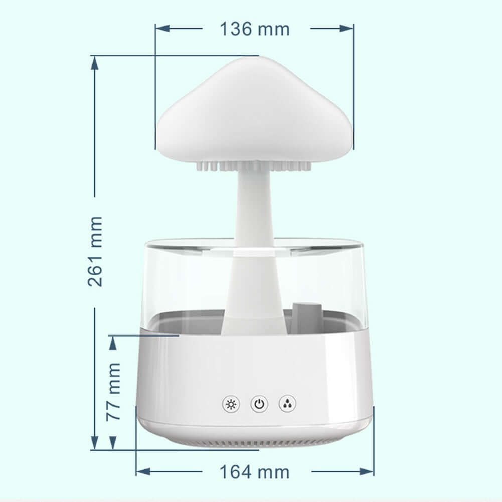 Mushroom Rain Air Humidifier Multicolor Aroma Diffuser