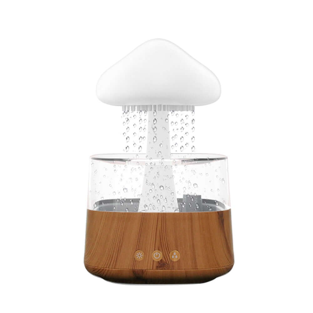 Mushroom Rain Air Humidifier wooden base 